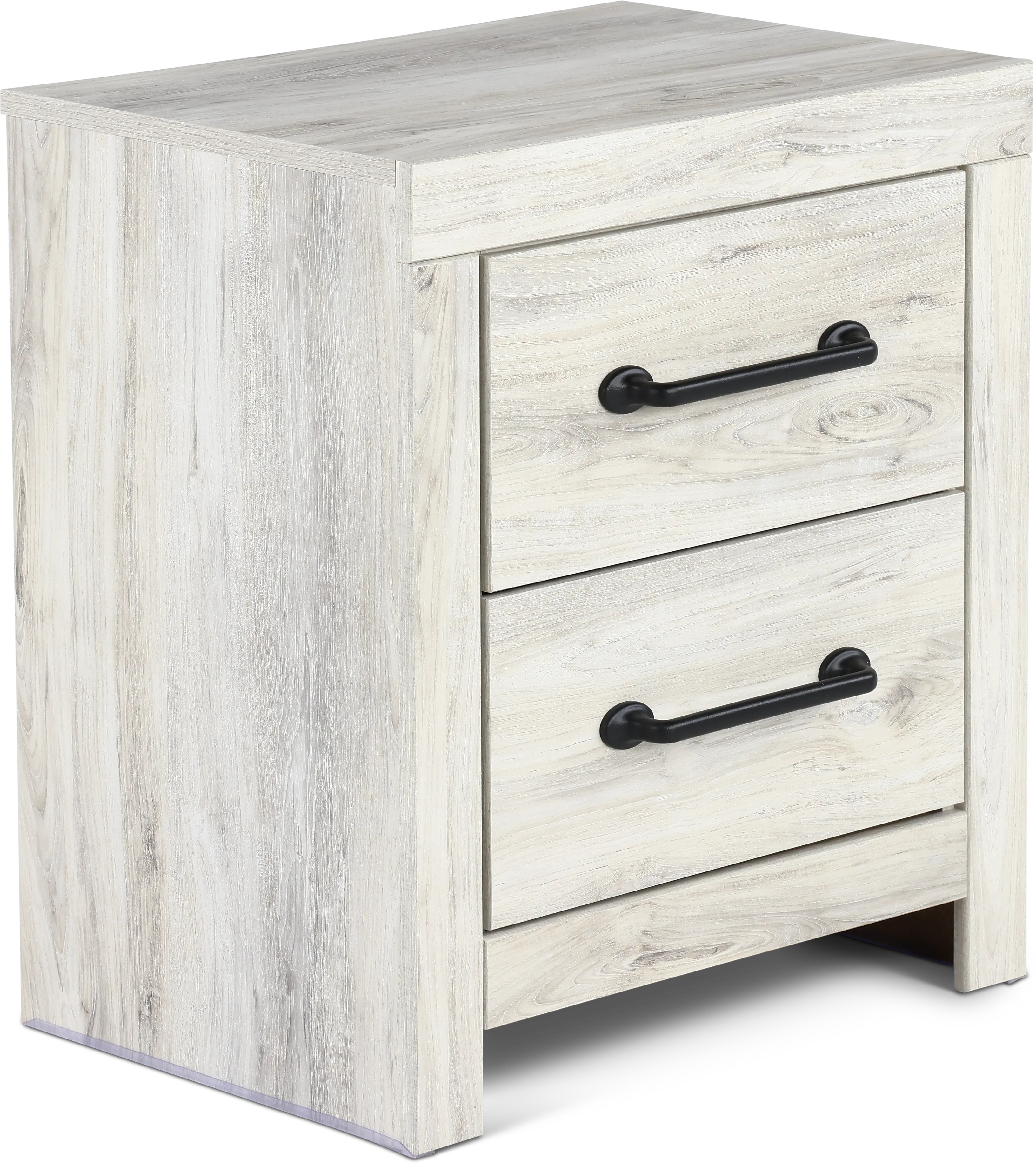 Rustic Whitewash Nightstand - Sunrise Park-3