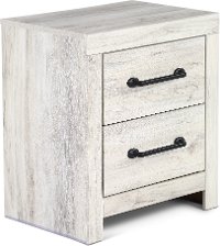 Rustic Whitewash Nightstand - Sunrise Park-3