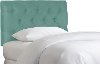 540TVLVCRB Tufted Velvet Blue Twin Upholstered Headboard