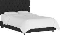 541BEDVLVBLC Tufted Velvet Black Full Upholstered Bed-4