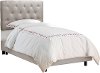 541BEDVLVLGHGR Tufted Velvet Light Gray Full Upholstered Bed