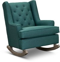 Peacock Blue Rocker Runner - Paisley
