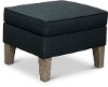 Eclipse Black Ottoman - Paisley