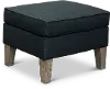 Eclipse Black Ottoman - Paisley