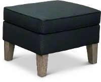 Eclipse Black Ottoman - Paisley