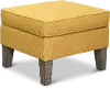 Clearance Curry Yellow Ottoman - Paisley