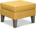 Curry Yellow Ottoman - Paisley