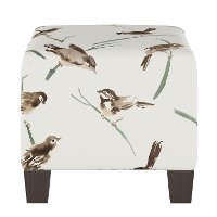 57-2ADBCRGR Audobon Cream and Green Square Ottoman-3