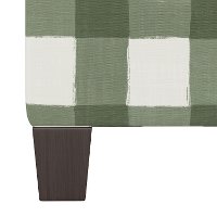 57-2BFLSQRSG Green Plaid Buffalo Check Square Ottoman-4