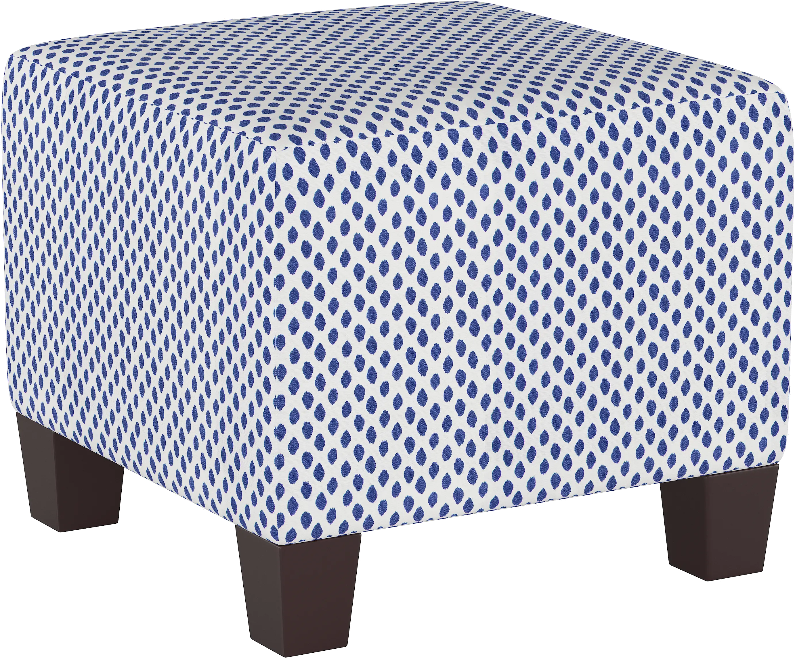 57-2SHRMDNWHTFLX Sahara Midnight Blue on White Square Ottoman-1