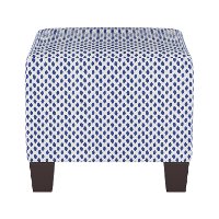 57-2SHRMDNWHTFLX Sahara Midnight Blue on White Square Ottoman-2