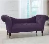6006VLVABR Edith Purple Velvet Tufted Lounge Chaise - Skyline Furniture