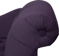 6006VLVABR Traditional Velvet Aubergine Purple Tufted Lounge Chaise-6