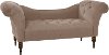 6006VLVCC Traditional Velvet Cocoa Brown Tufted Lounge Chaise