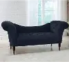 6006VLVINK Edith Navy Blue Velvet Tufted Lounge Chaise - Skyline Furniture