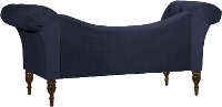 6006VLVINK Traditional Velvet Ink Blue Tufted Lounge Chaise-4