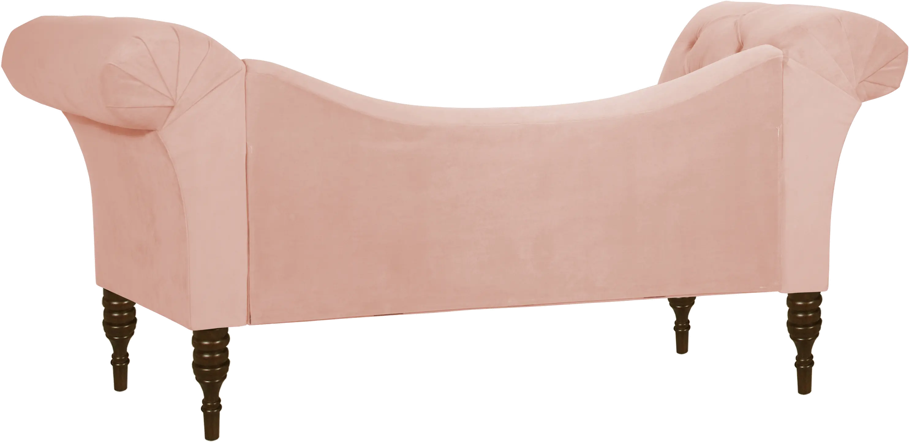 6006VLVTBLSH Silvia Blush Pink Velvet Tufted Lounge Chaise-4