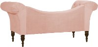 6006VLVTBLSH Traditional Velvet Blush Pink Tufted Lounge Chaise-4