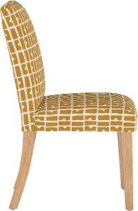 63-6NATBLOPNMST Mustard Upholstered Dining Room Chair - Jennifer-3