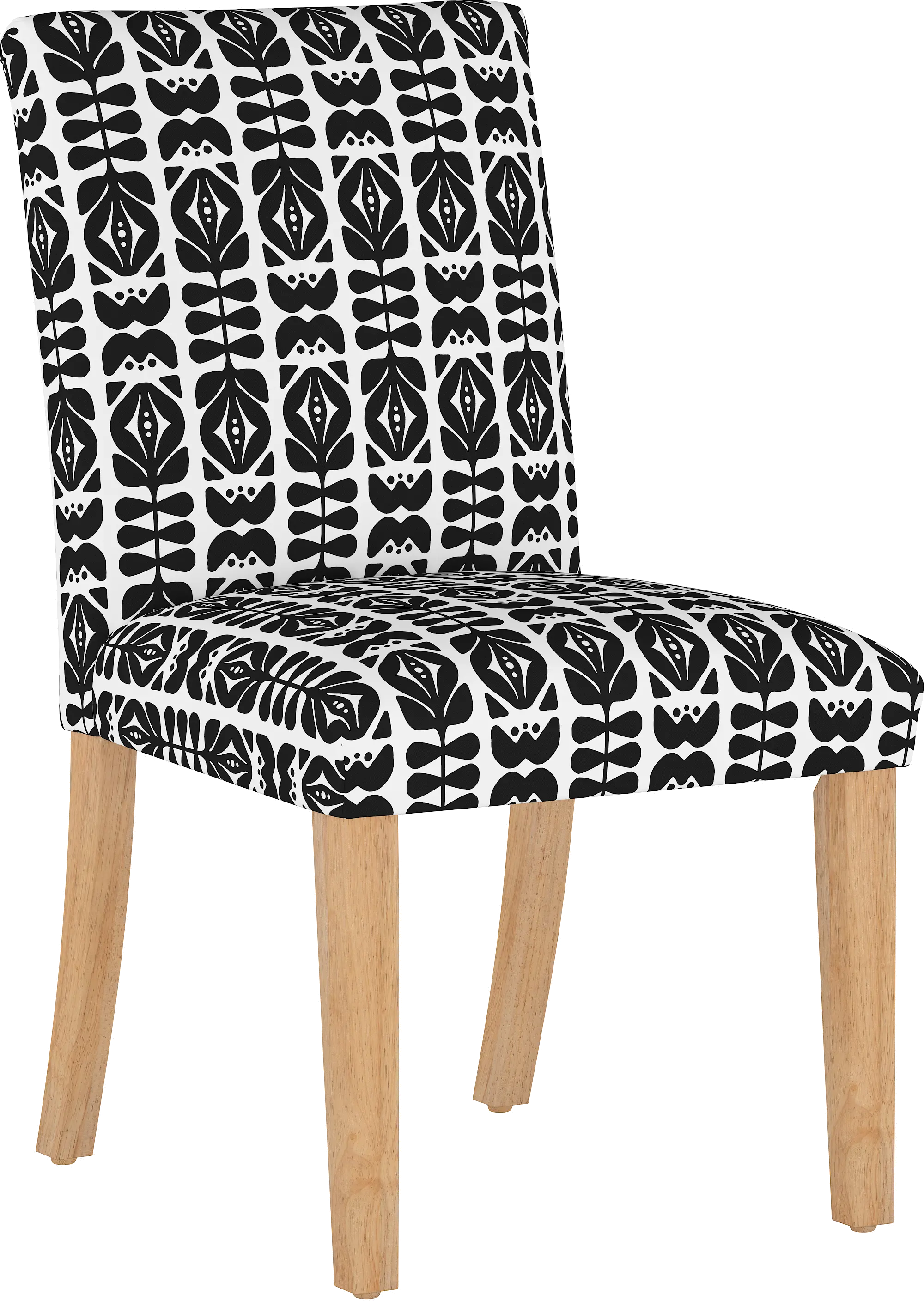 63-6NATOSLBLBLK Black Upholstered Dining Room Chair - Jennifer-1