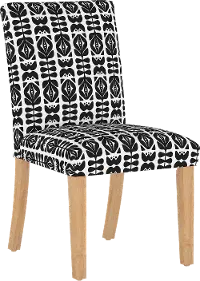 63-6NATOSLBLBLK Black Upholstered Dining Room Chair - Jennifer
