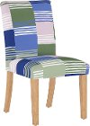 63-6NATSDSTLVN Multi Colored Stripe Upholstered Dining Room Chair - Jennifer