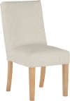 63-6SLNATLNNTLC Cream Slipcover Upholstered Dining Room Chair - Jennifer