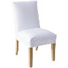 63-6SLNATTWLWHT White Slipcover Dining Room Chair - Jennifer