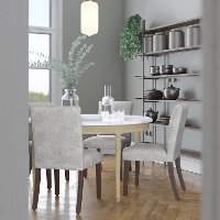 63-6ZMPMC Gray Upholstered Dining Room Chair - Zuma-5