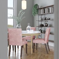 63-6ZMRSQ Pink Upholstered Dining Room Chair - Zuma-7