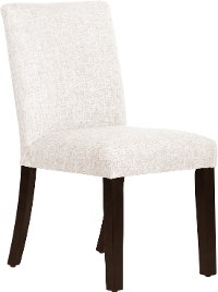 63-6ZMWHT White Upholstered Dining Room Chair - Zuma