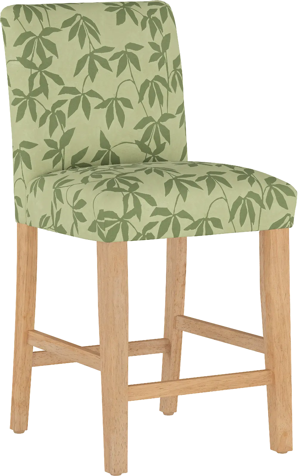 63-7NATLYNFLSGTNL Jennifer Floral Sage Upholstered Counter Height Stool - Skyline Furniture-1