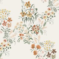 63-7SLNATLCFLHRV Cream Floral Slipcover Upholstered Counter Height Stool - Jennifer-6