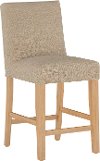 63-7SLNATLNNSND Beige Slipcover Upholstered Counter Height Stool - Jennifer