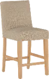 63-7SLNATLNNSND Jennifer Beige Slipcover Upholstered Counter Height Stool - Skyline Furniture