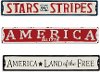 Assorted 22 Inch Metal American Wall Sign