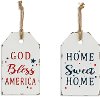 Assorted Metal Embossed Americana Hanging Sign