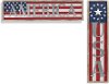 Assorted Red, White and Blue Wood and Metal America Sign
