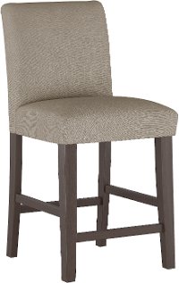 63-7ZMFTH Gray Beige Upholstered Counter Height Stool - Zuma