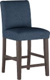 63-7ZMNV Navy Upholstered Counter Height Stool - Zuma