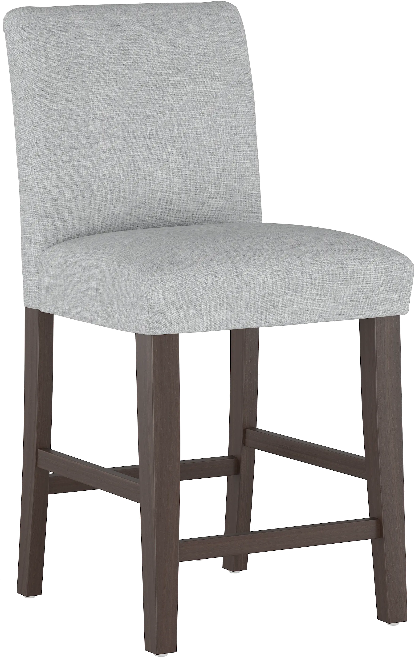 63-7ZMPMC Gray Upholstered Counter Height Stool - Zuma-1