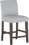 63-7ZMPMC Gray Upholstered Counter Height Stool - Zuma