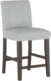 63-7ZMPMC Gray Upholstered Counter Height Stool - Zuma