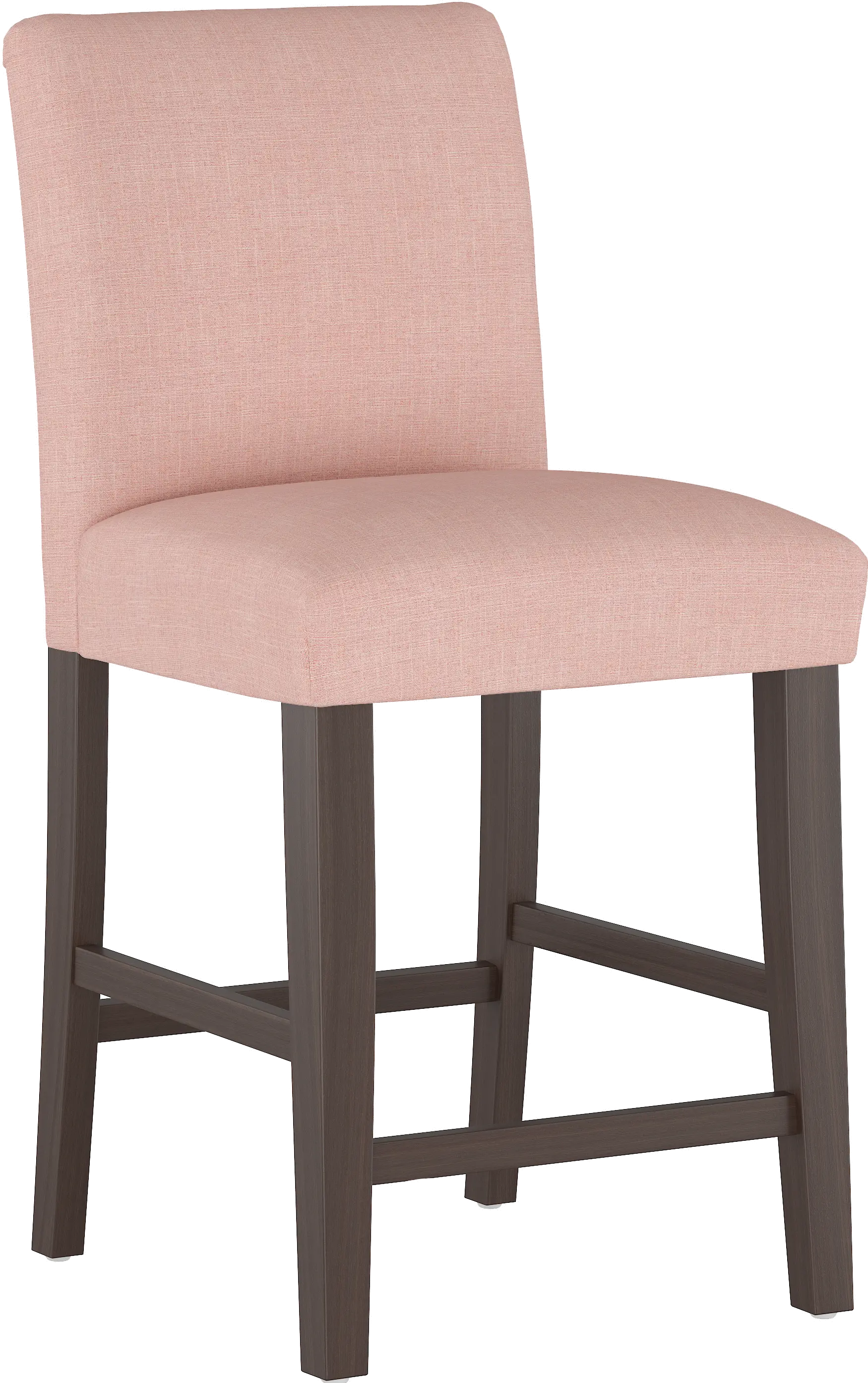 63-7ZMRSQ Pink Upholstered Counter Height Stool - Zuma-1