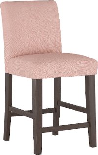 63-7ZMRSQ Pink Upholstered Counter Height Stool - Zuma-1