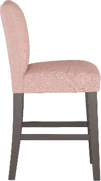 63-7ZMRSQ Pink Upholstered Counter Height Stool - Zuma-3