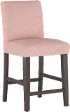 63-7ZMRSQ Zuma Pink Upholstered Counter Height Stool - Skyline Furniture