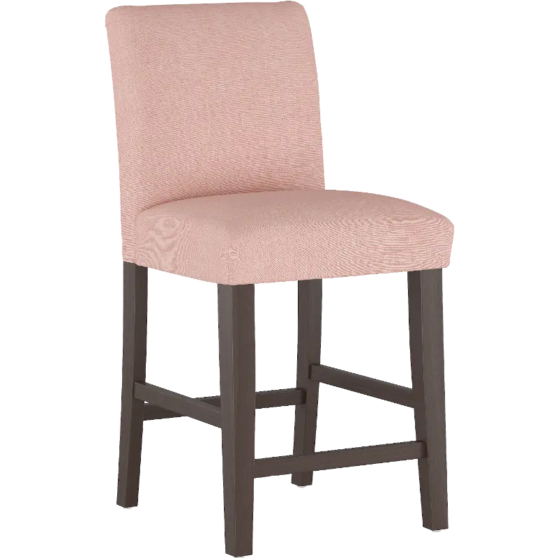 63-7ZMRSQ Zuma Pink Upholstered Counter Height Stool - Skyline Furniture
