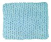 Clearance Mist Blue Delray Hand Knitted Throw Blanket