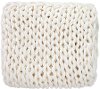 Natural Colored Hand-Knitted Delray Throw Blanket